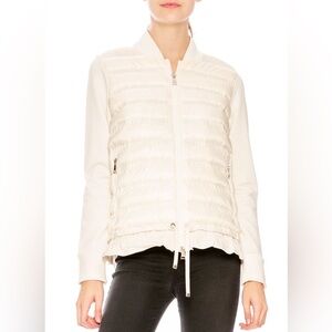 Moncler Women’s Light Jacket | White / Cream | Maglia Down Hoodie | Size XS